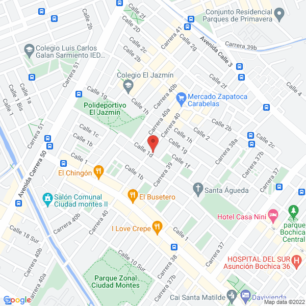 Mapa de Servi Centrales