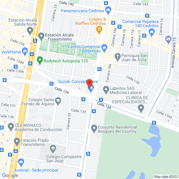 Mapa de Servi Red S.A.S.