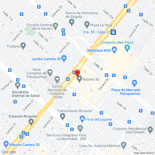 Mapa de Servicio Médico Para Conductores