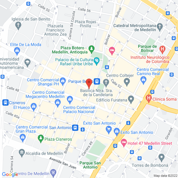 Mapa de S.I.N. Servicio Nacional Inmediato