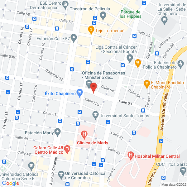 Mapa de S.L.A. Arquitectos Ltda.