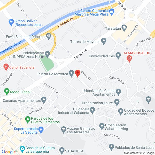 Mapa de S.M.A Mecanizados