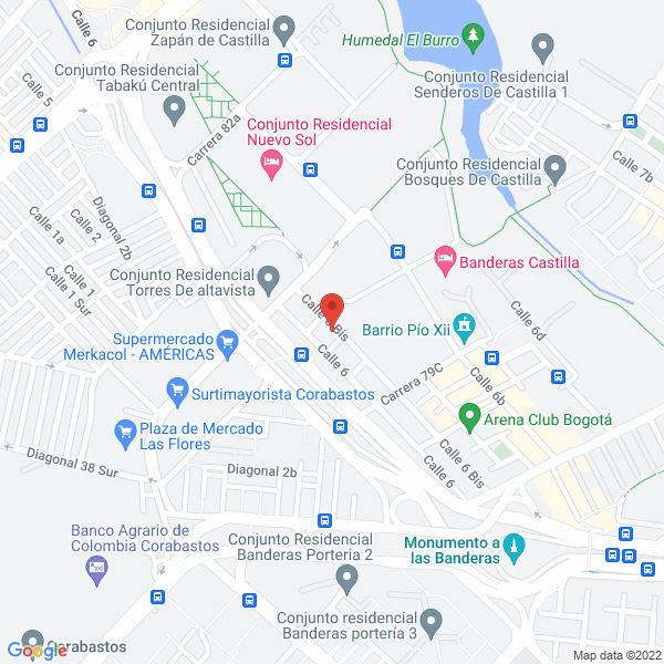 Mapa de Súper Mármol Y Acabados Ltda.