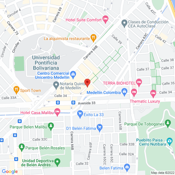 Mapa de Sala De Belleza Be & S