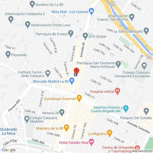 Mapa de Sastrería Precisa
