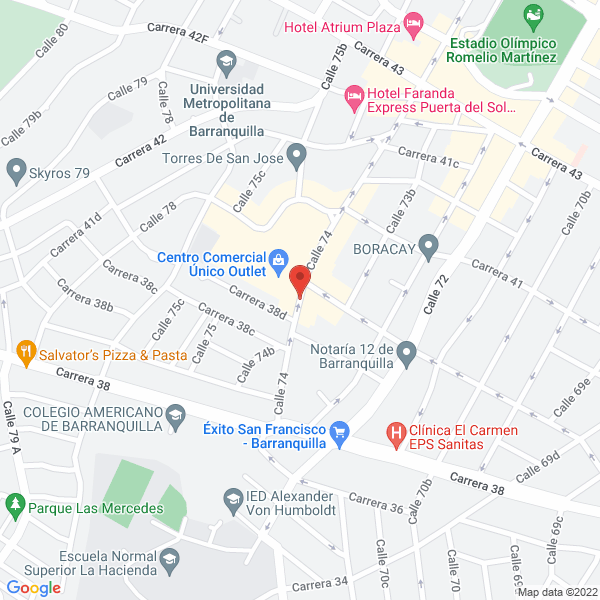 Map of Senthia Perfumeria Y Cosmetica