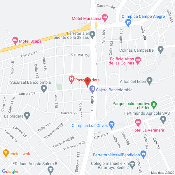 Map of Rentaqui De La Costa S.A.S.