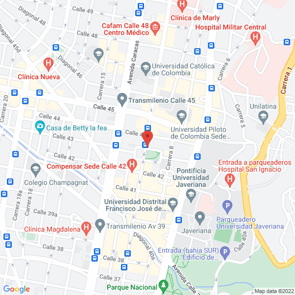 Mapa de Smart Green Colombia