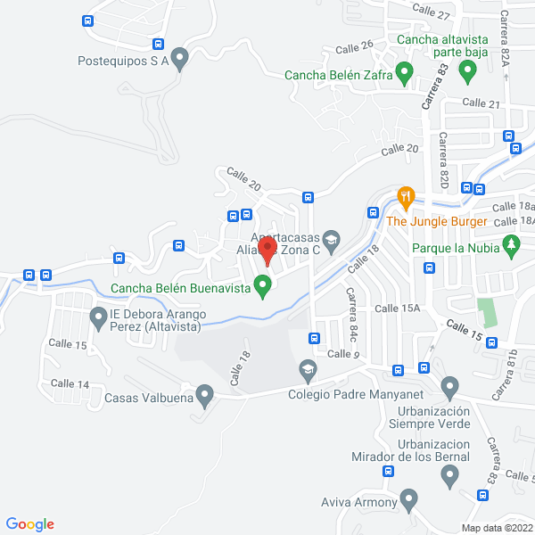 Mapa de Salsamentaria Y Billares Pecas