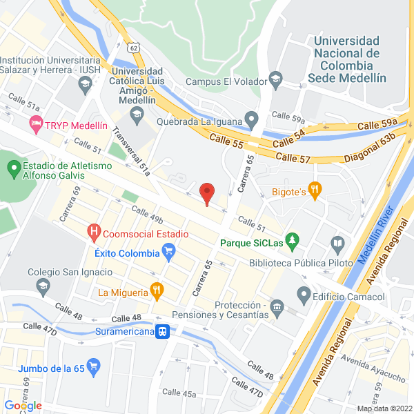 Mapa de Comercializadora Tecnisumer S.A.