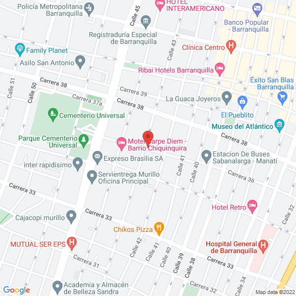 Map of Tecno De La Costa Ltda.