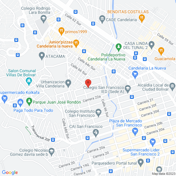 Mapa de Tecnopisos G.V.D. & Cía. Ltda.