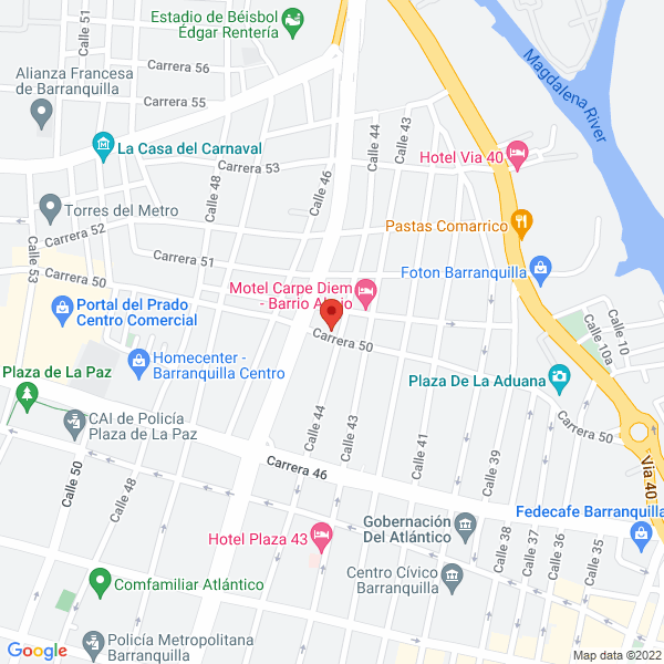 Map of Productos Alimenticios La Junior