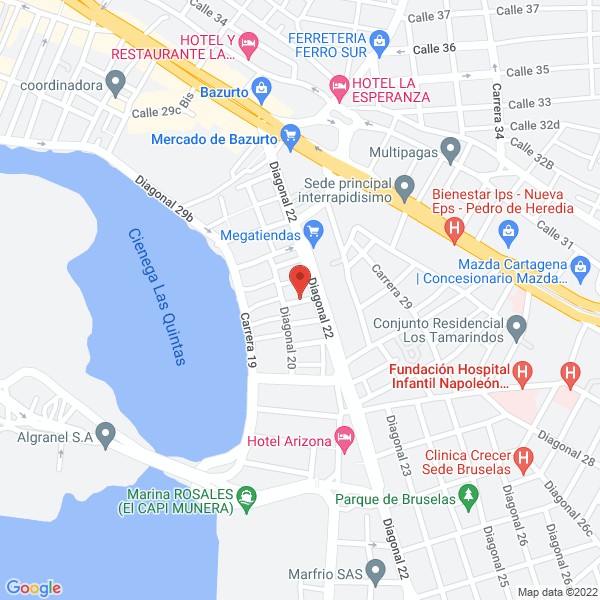 Map of Productos Químicos Abel
