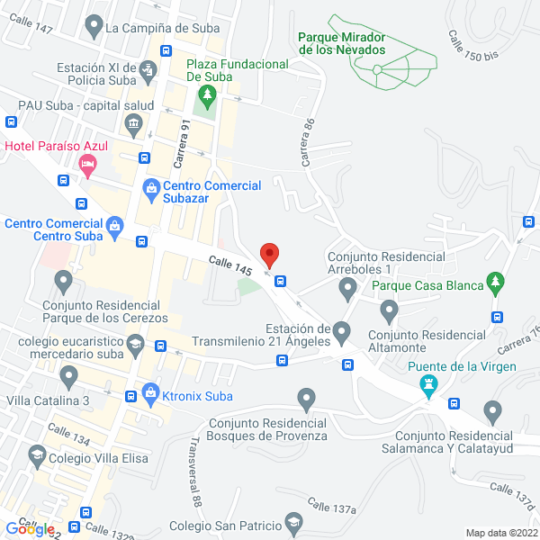 Mapa de Promedia Tv