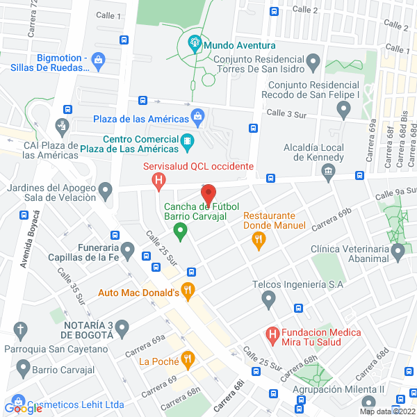 Mapa de Solpack S.A.