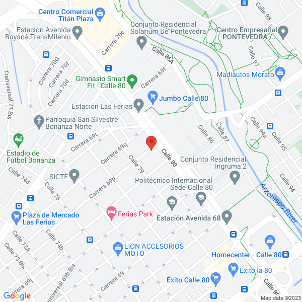 Mapa de Soluciones De Localización Tracker S.A.S.