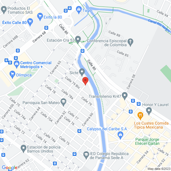 Mapa de Gregorio Rojas & CIA. Ltda. Suelos Y Pavimentos - Quiero Clientes.