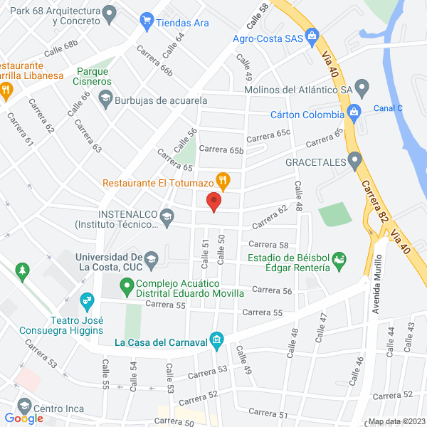 Map of Suministros Y Servicios De La Costa Ltda.
