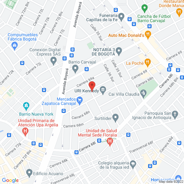 Mapa de Sumitsu De Colombia Ltda.