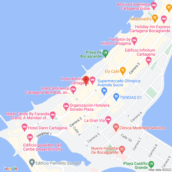 Map of Sun Casinos Colombia S.A.S.
