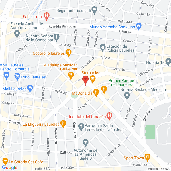 Mapa de Supermercado Parra