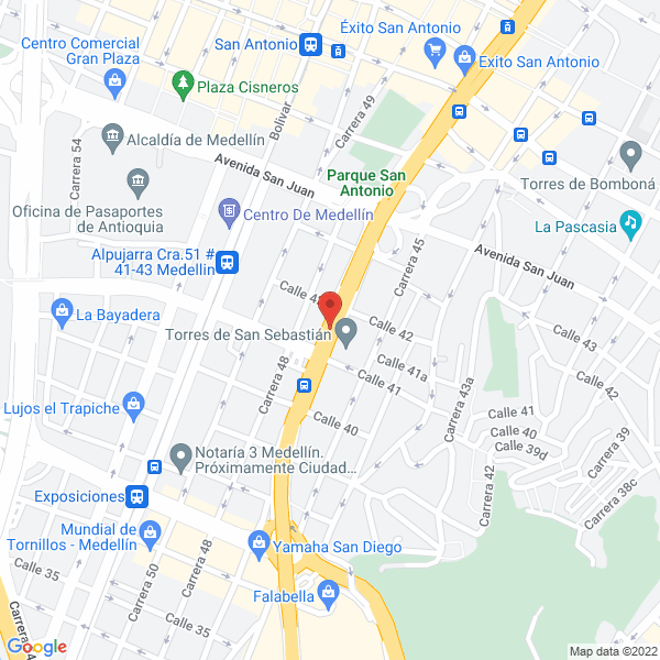 Mapa de Supermercado San Sebastián