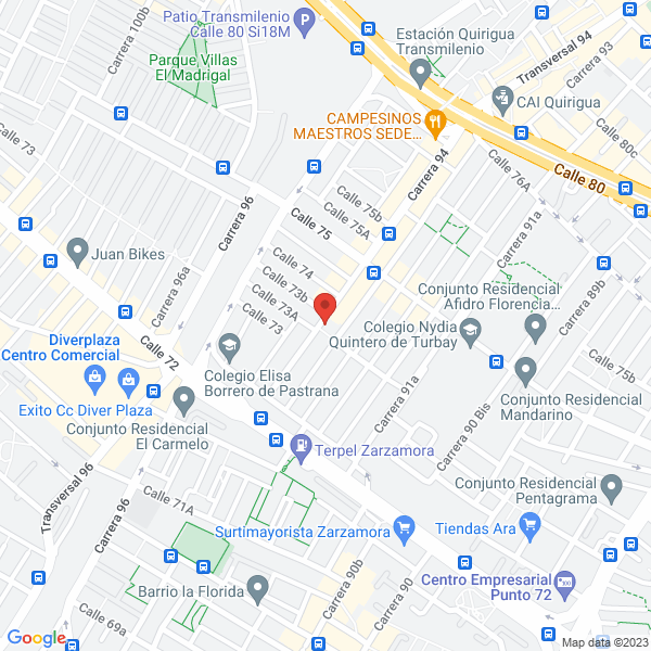 Mapa de Supermercado Y Expendio De Carnes La Universal