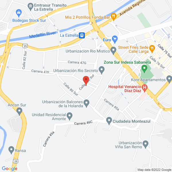 Mapa de Surinter
