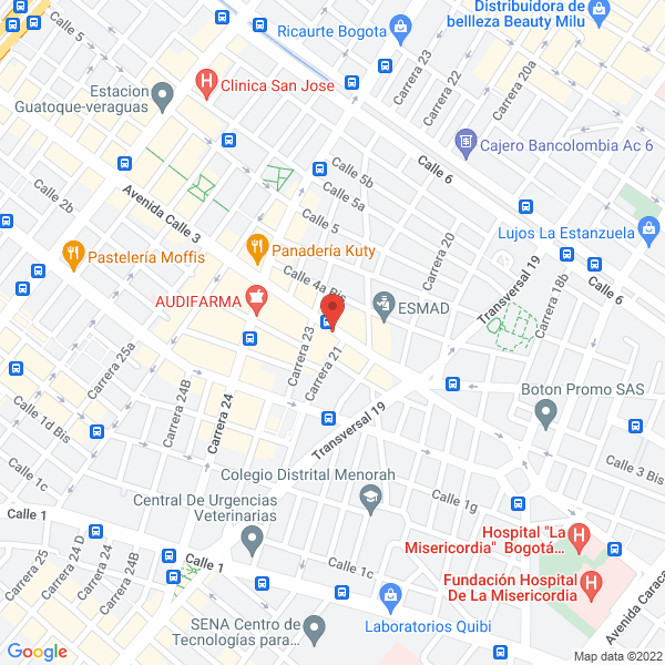 Mapa de Surti Korea S.A.S.