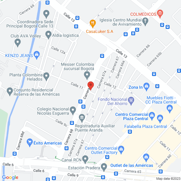 Mapa de Sym Soluciones Empresariales