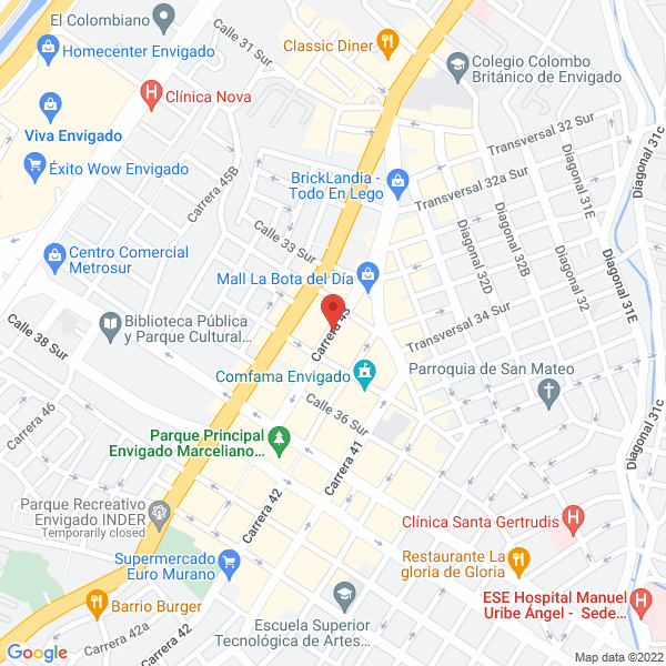 Mapa de Tienda De Mascotas Luckydog