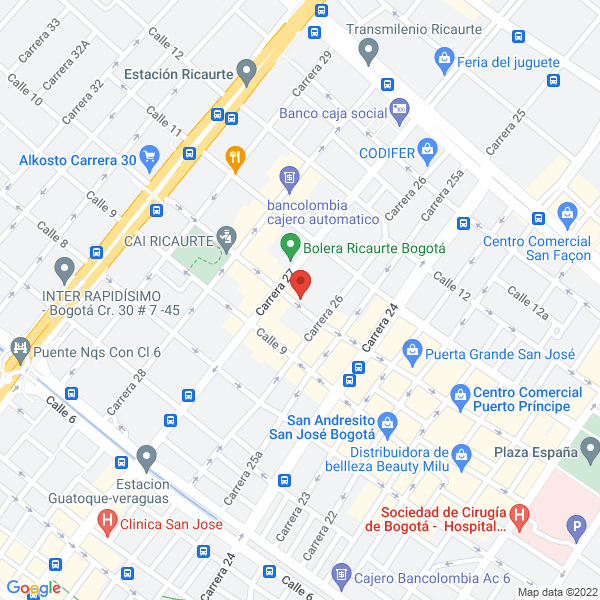 Mapa de Servi Papeles Rodrihupal Ltda.