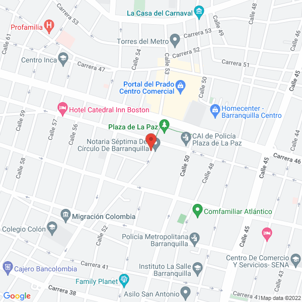 Map of Tracto-Servicios De La Costa