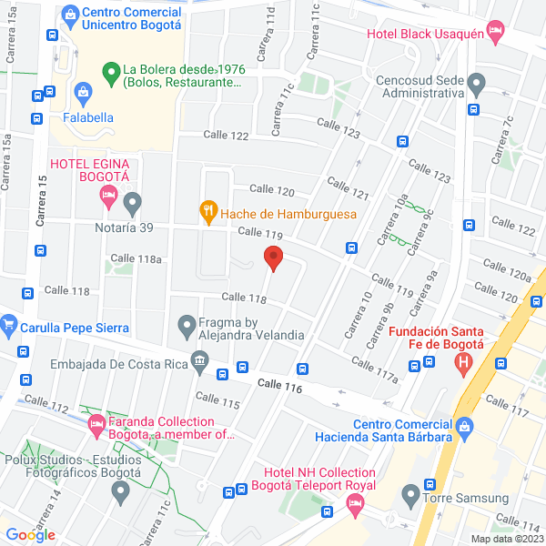 Mapa de Transinversiones Ltda