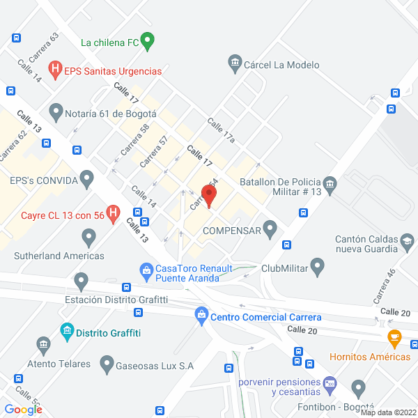 Mapa de Servicios & Repuestos Jers Automotriz