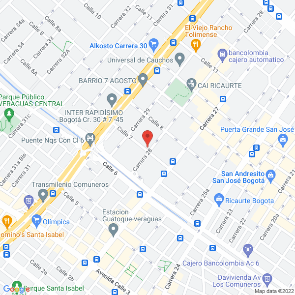 Mapa de Servicios Industriales Cnc Ltda