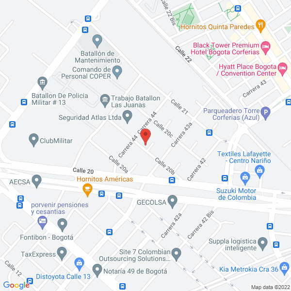 Mapa de Servicios Integrados Automotriz Ltda.