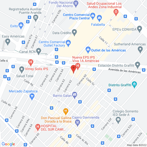 Mapa de Punto Preprensa Digital Ltda.