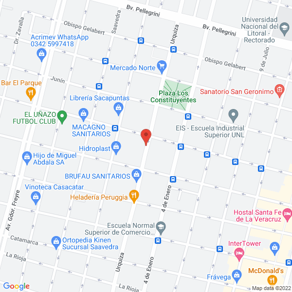 Map of Clinica Isis