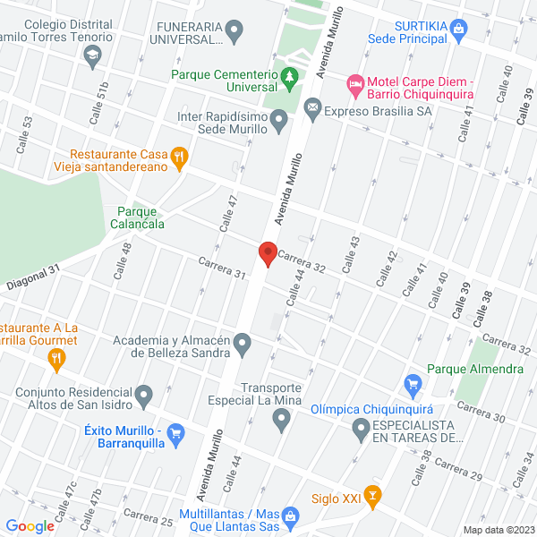 Map of Tapias Martínez & Cía. Ltda.