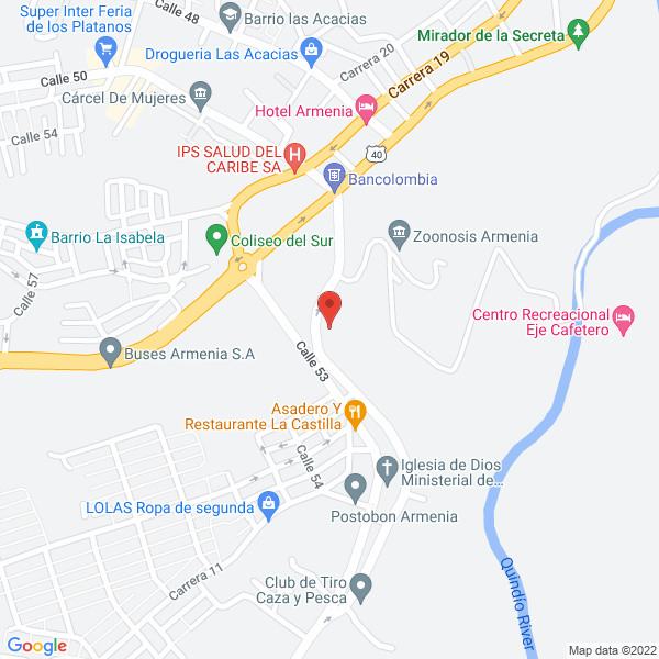 Map of Tecni-Frenos Del Quindío