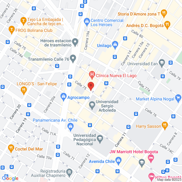 Mapa de Tecnicas Territoriales Y Urbanas Sl Sucursal Colombia