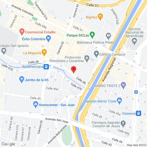 Mapa de R&G Seguros De Colombia Ltda.