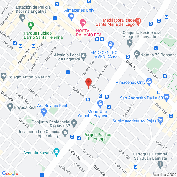 Mapa de R.A. Manufactura Automotriz S.A.S.
