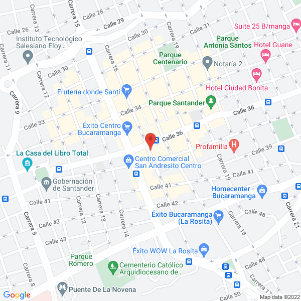 Map of R.A.C. Repuestos