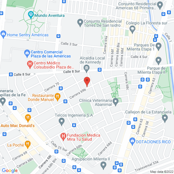 Mapa de Sismatex Ltda.