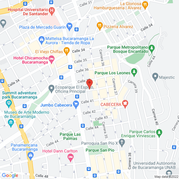 Map of Sistemas Interactivos De Colombia