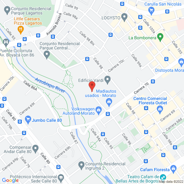 Mapa de Sistemas Livianos De Construcción S.A.S.