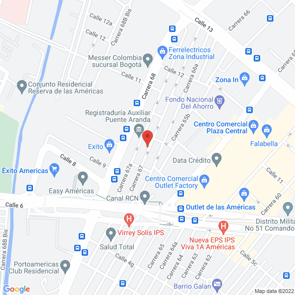 Mapa de Sitecnios S.A.